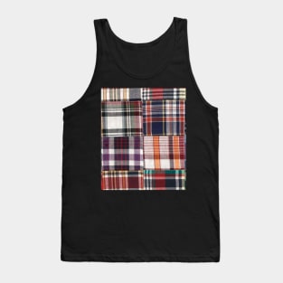 Madras ,Preppy Patchwork Madras Tank Top